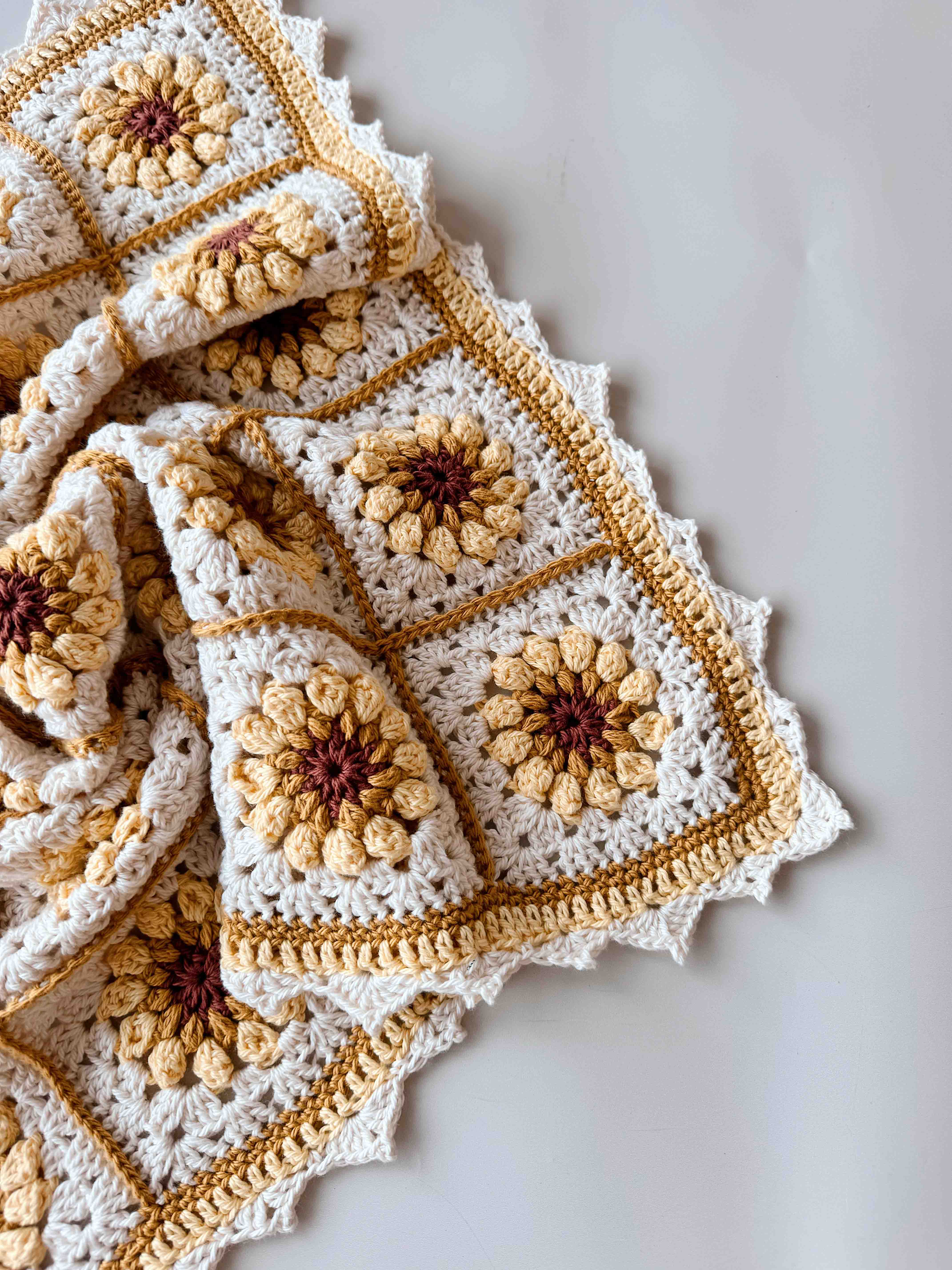 Pre-Order Keepsake Hand Crochet Blanket | Sunflower