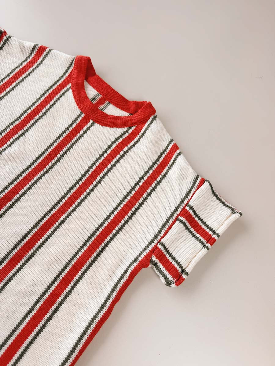 Retro Stripe Cotton Set
