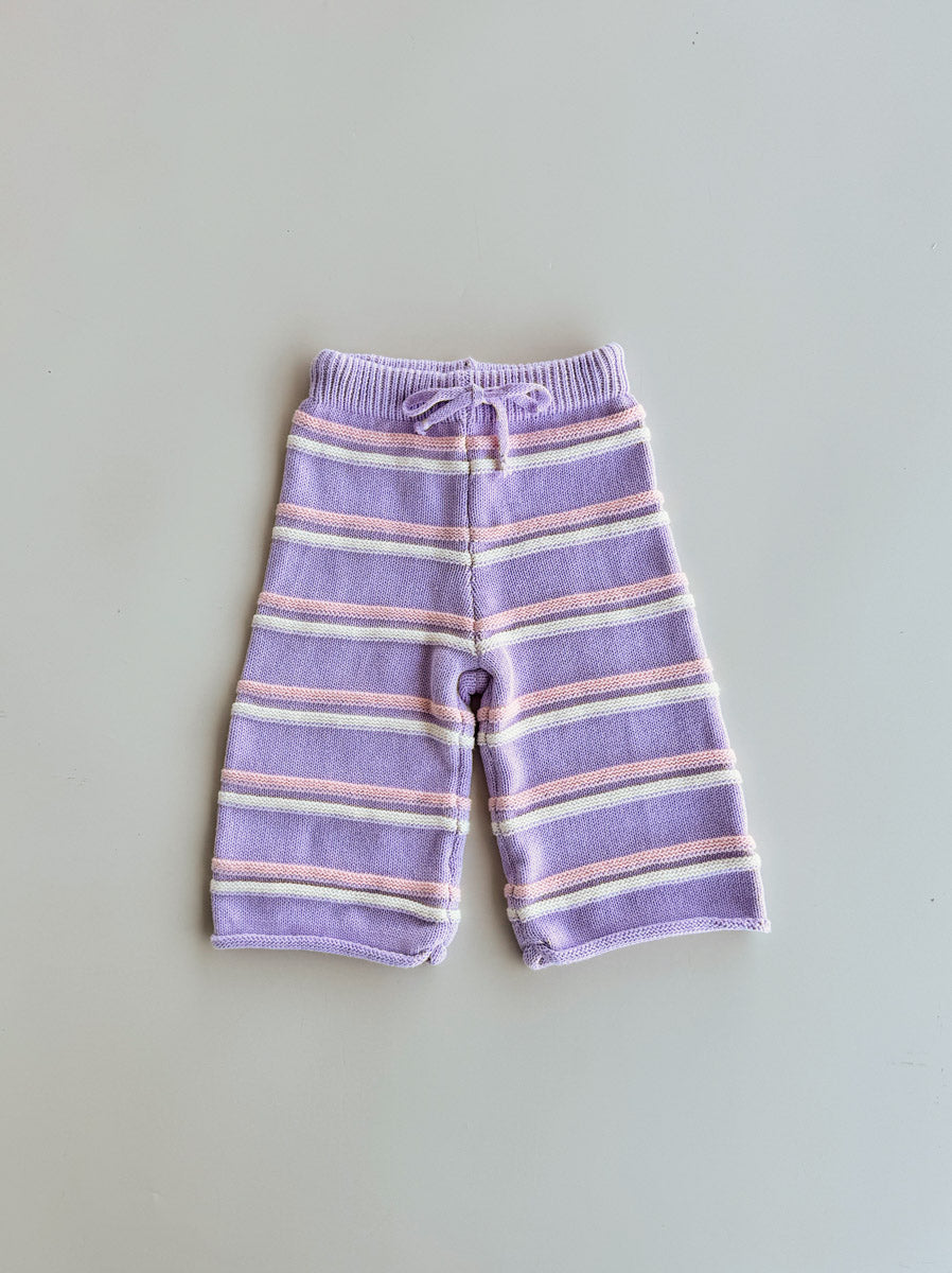 Raised Stripe Knit SET  | Aster/Sweetpea/Snow