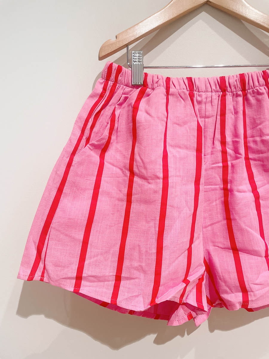 Women's Shorts | Pink/Red Stripe