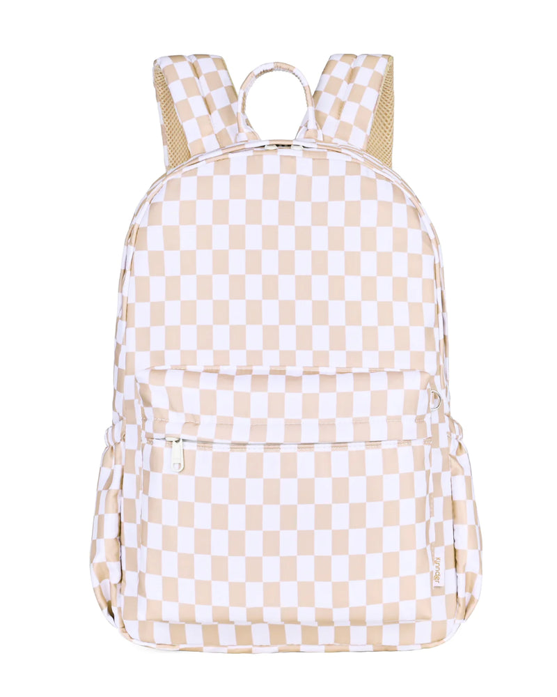 Junior Kindy/School Backpack | Caramel Check