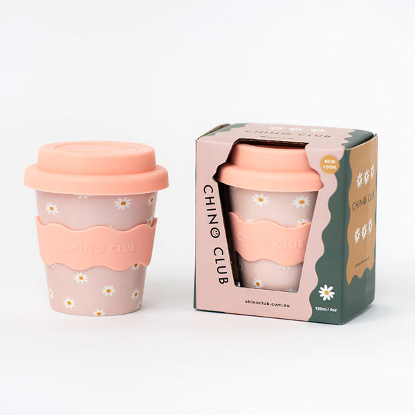 Reusable Baby Chino Cup l Pink Daisy
