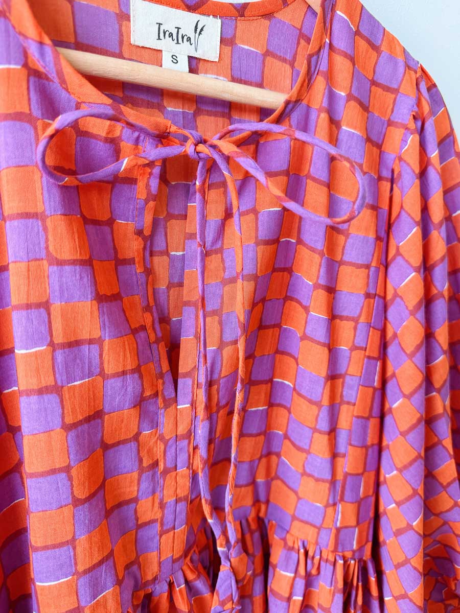 Willow Organic Cotton Midi | Dusk Check