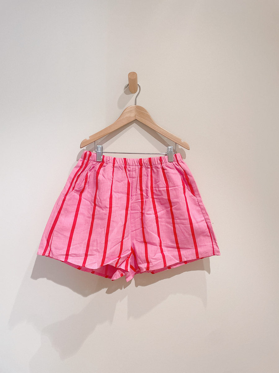 Women's Shorts | Pink/Red Stripe