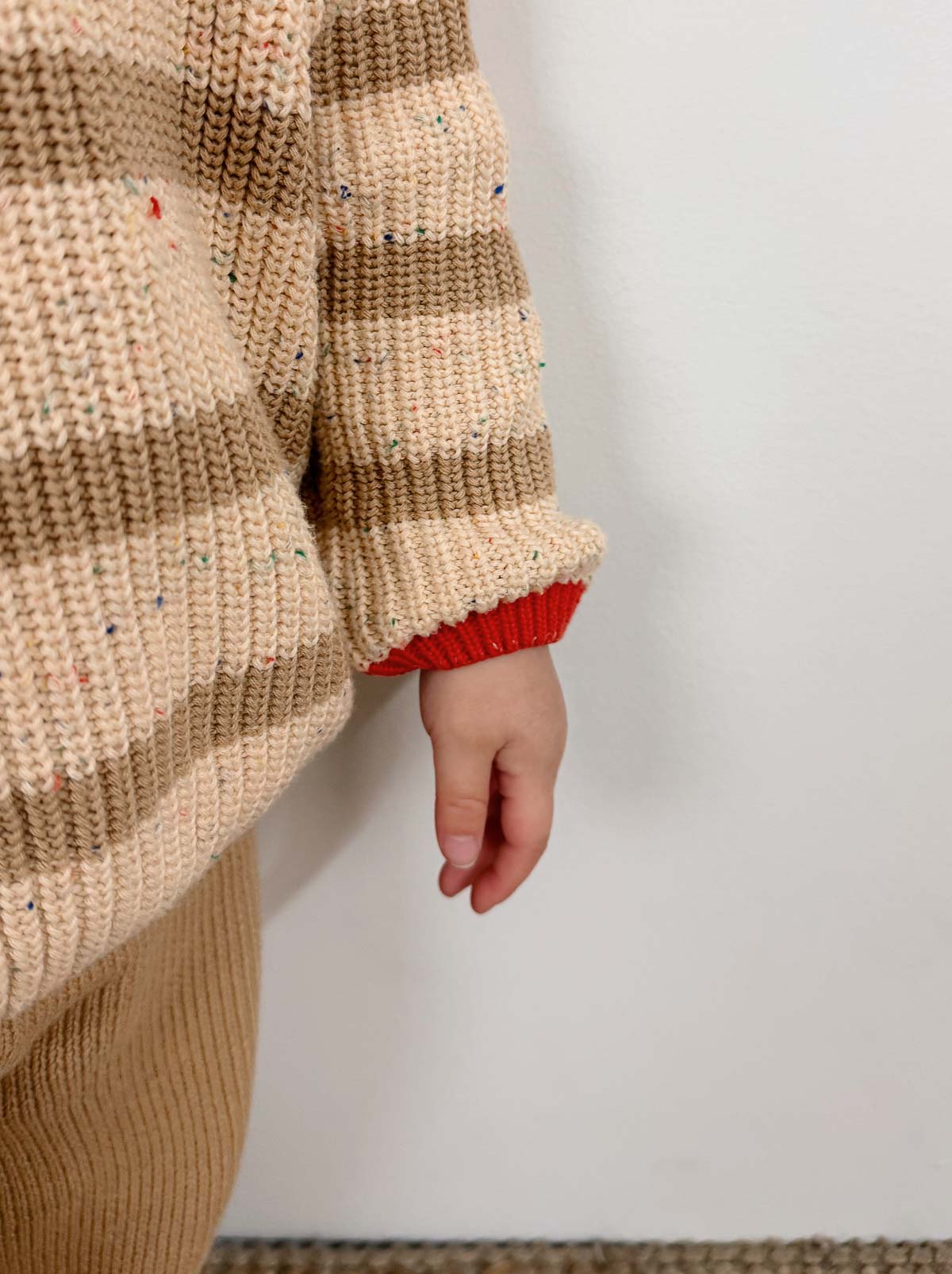 Jamie Unisex Cotton Sweater | Desert Stripe