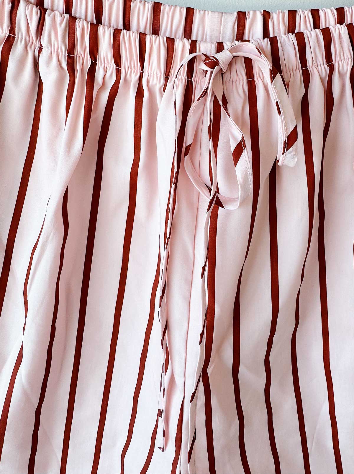 Women's Shorts | Pink/Burgundy Stripe