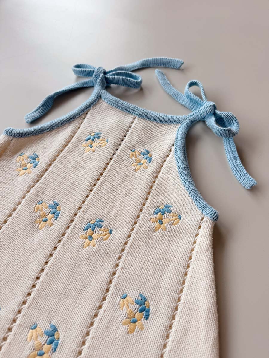 Bloom Pointelle Tie Dress | Pansy