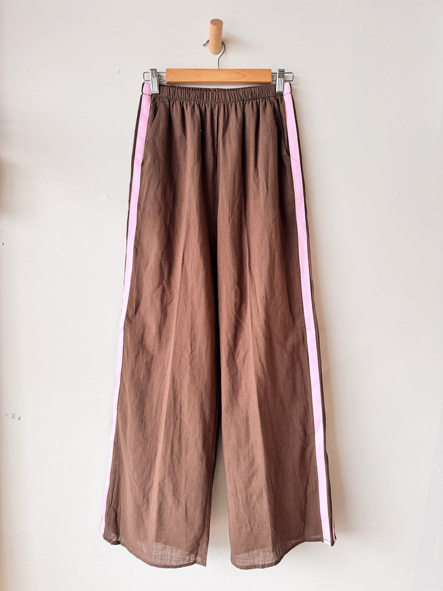 Women's Pants | Choc Pink Racer Stripe