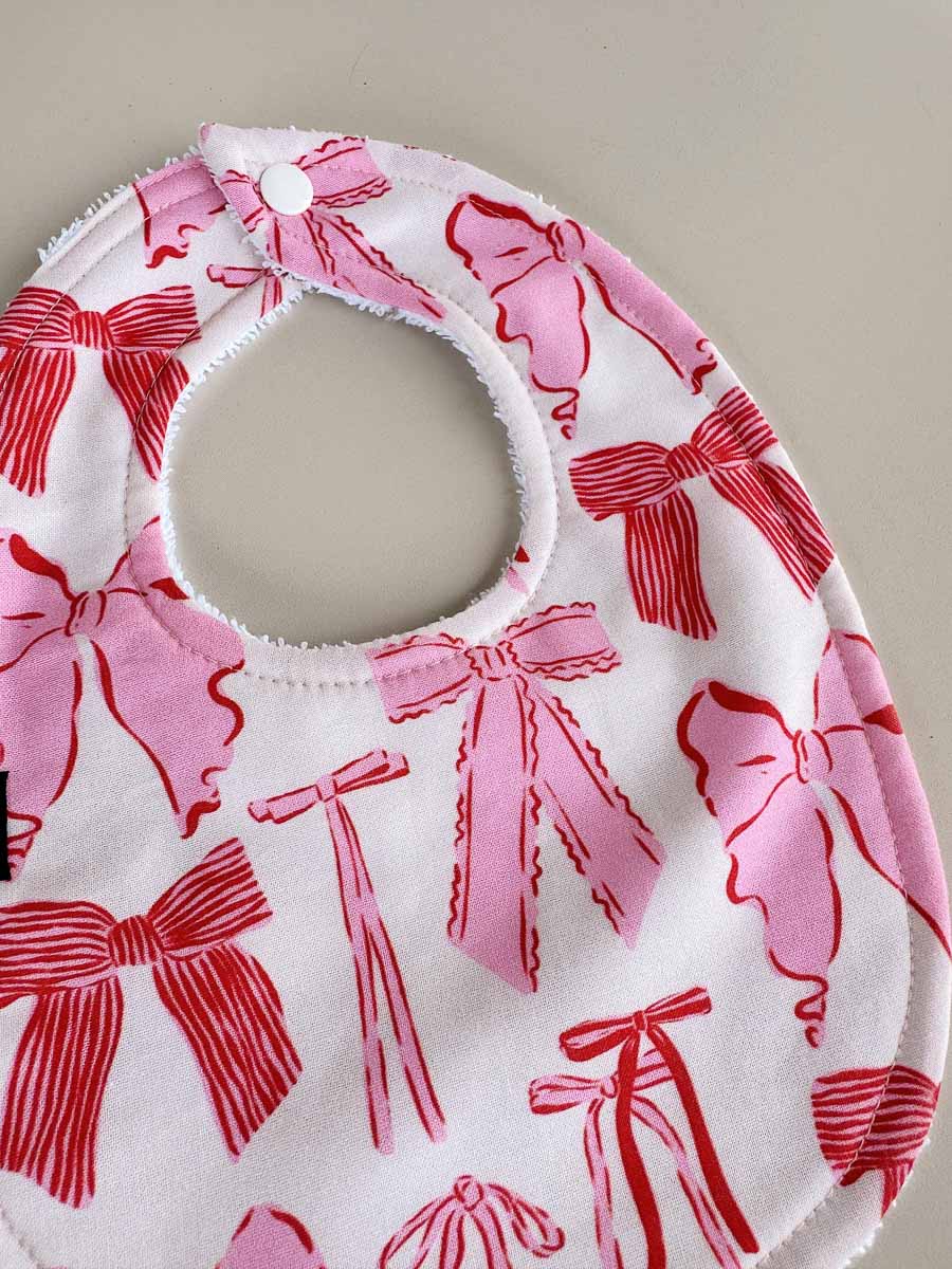 Cotton Dribble Bibs | Bows