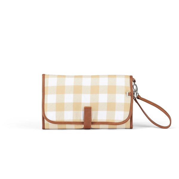 Change Mat Clutch l Gingham Beige