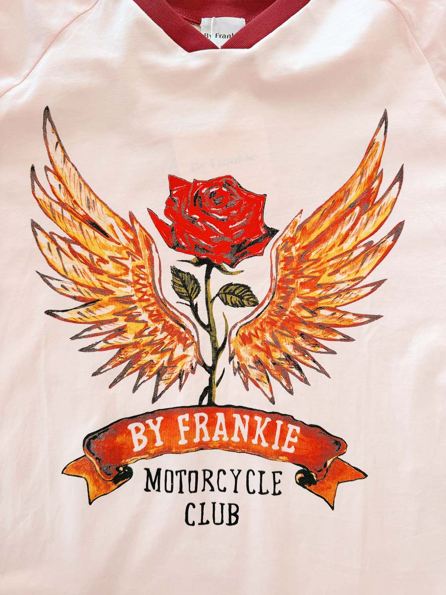 Womens SS Tee | Motorcycle Club Pink