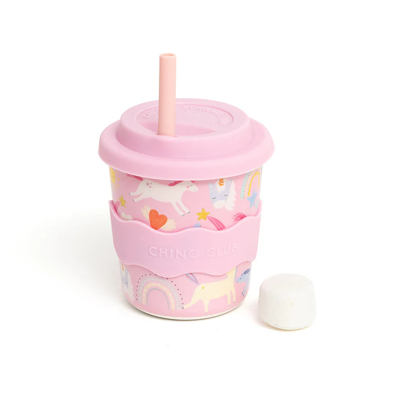 Reuseable Kids Keep Cup 8oz | Pink Unicorn