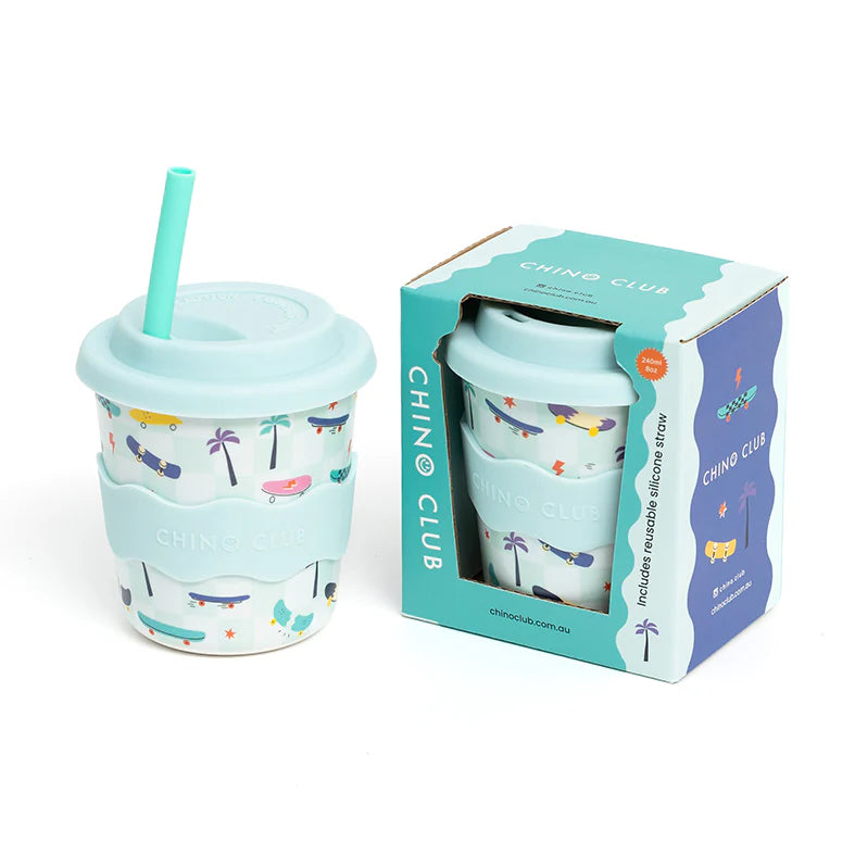 Reuseable Kids Keep Cup 8oz | Skateboard
