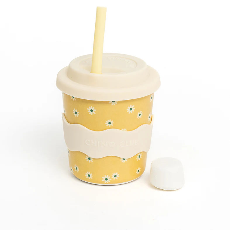 Reuseable Kids Keep Cup 8oz | Yellow Daisy
