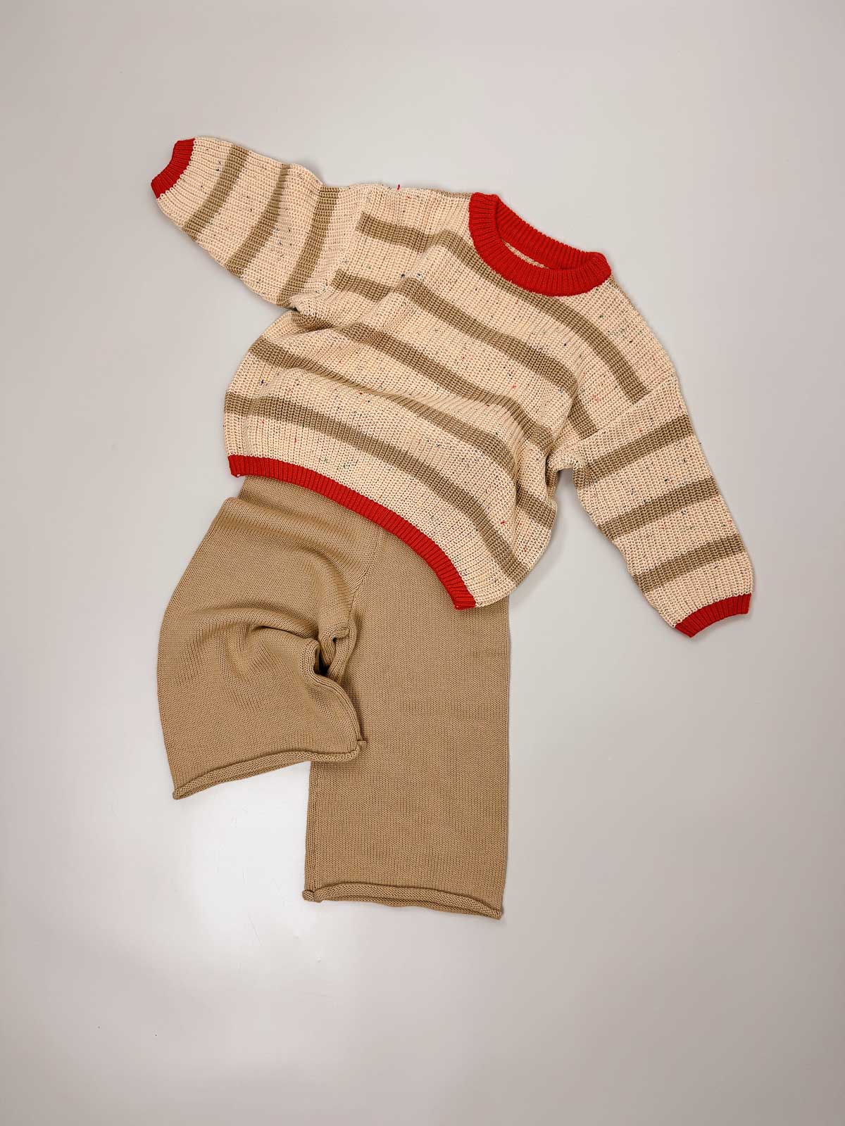 Jamie Unisex Cotton Sweater | Desert Stripe