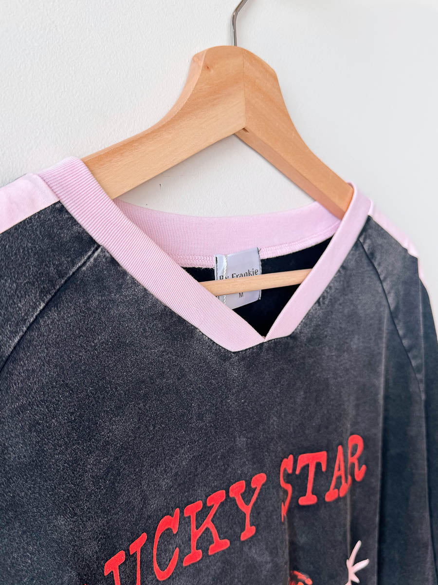 Womens SS Tee | Lucky Star Black Acid