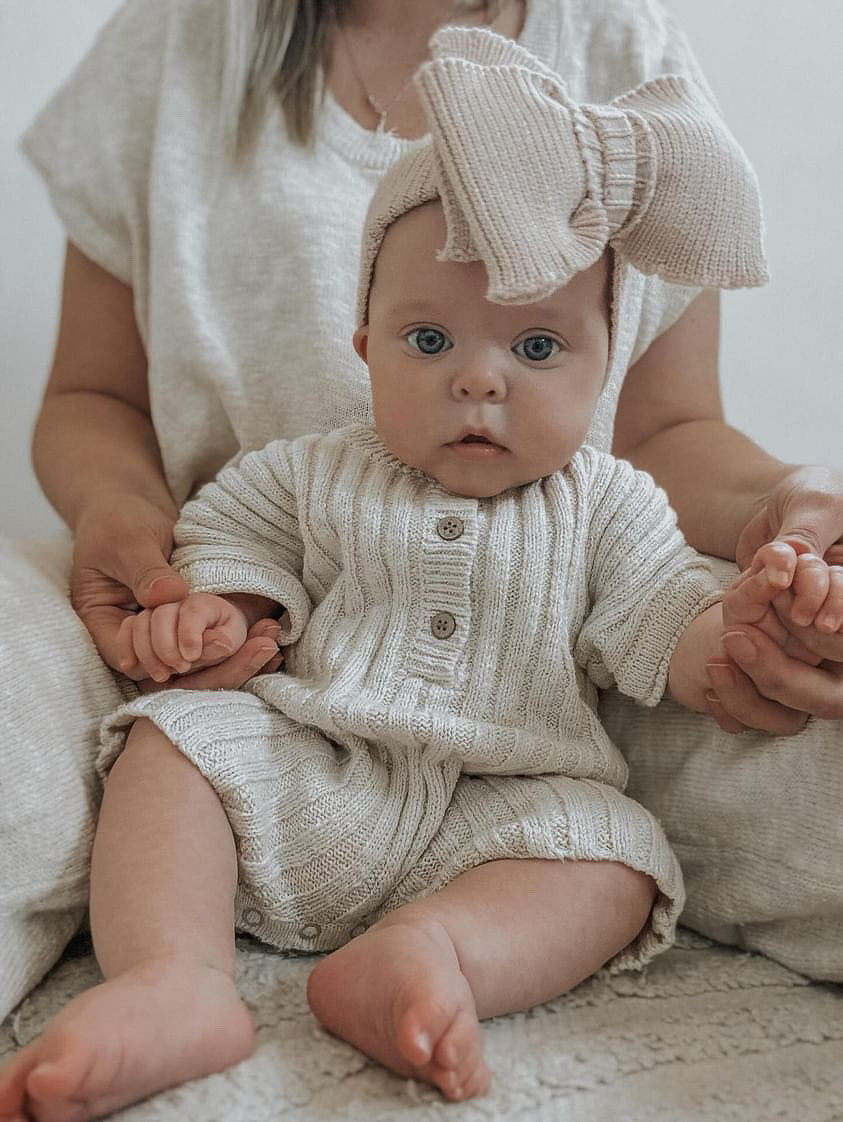 Billie Rib Romper | Buttercream
