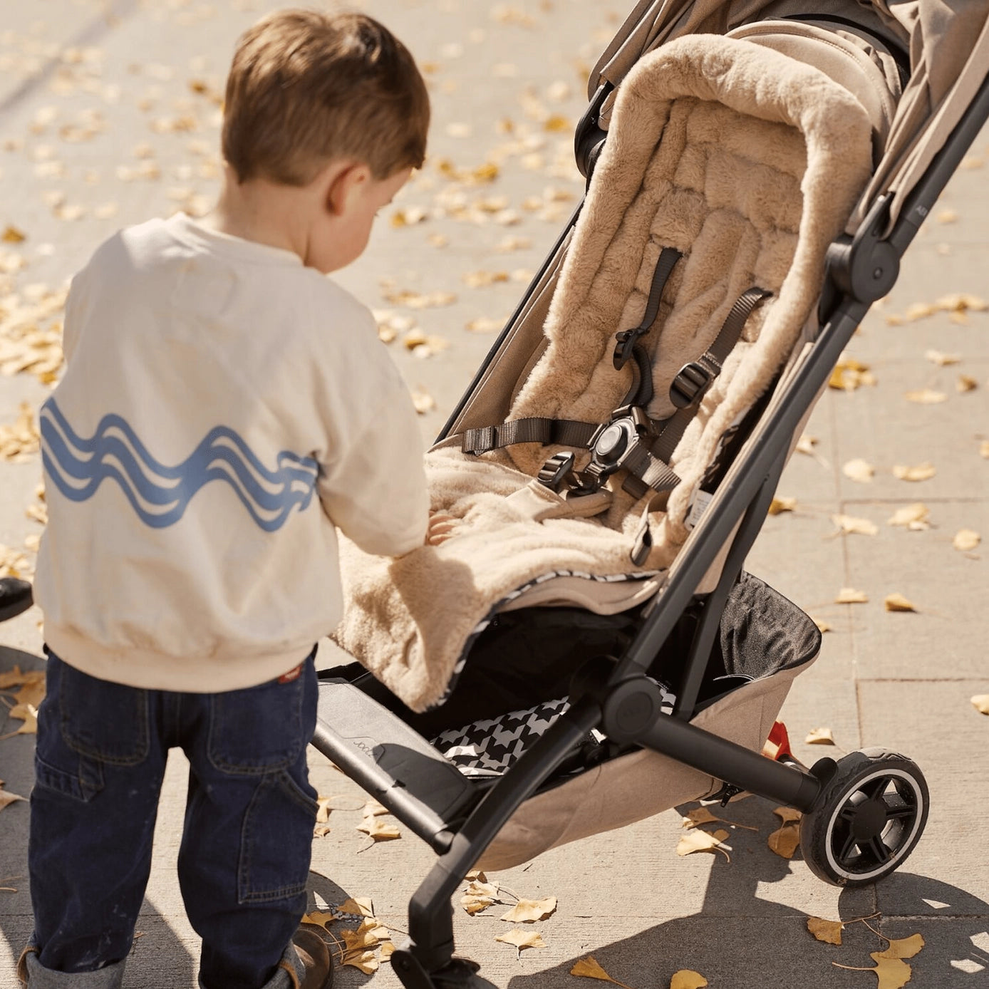Cozy Fleece Pram Liner | Houndstooth