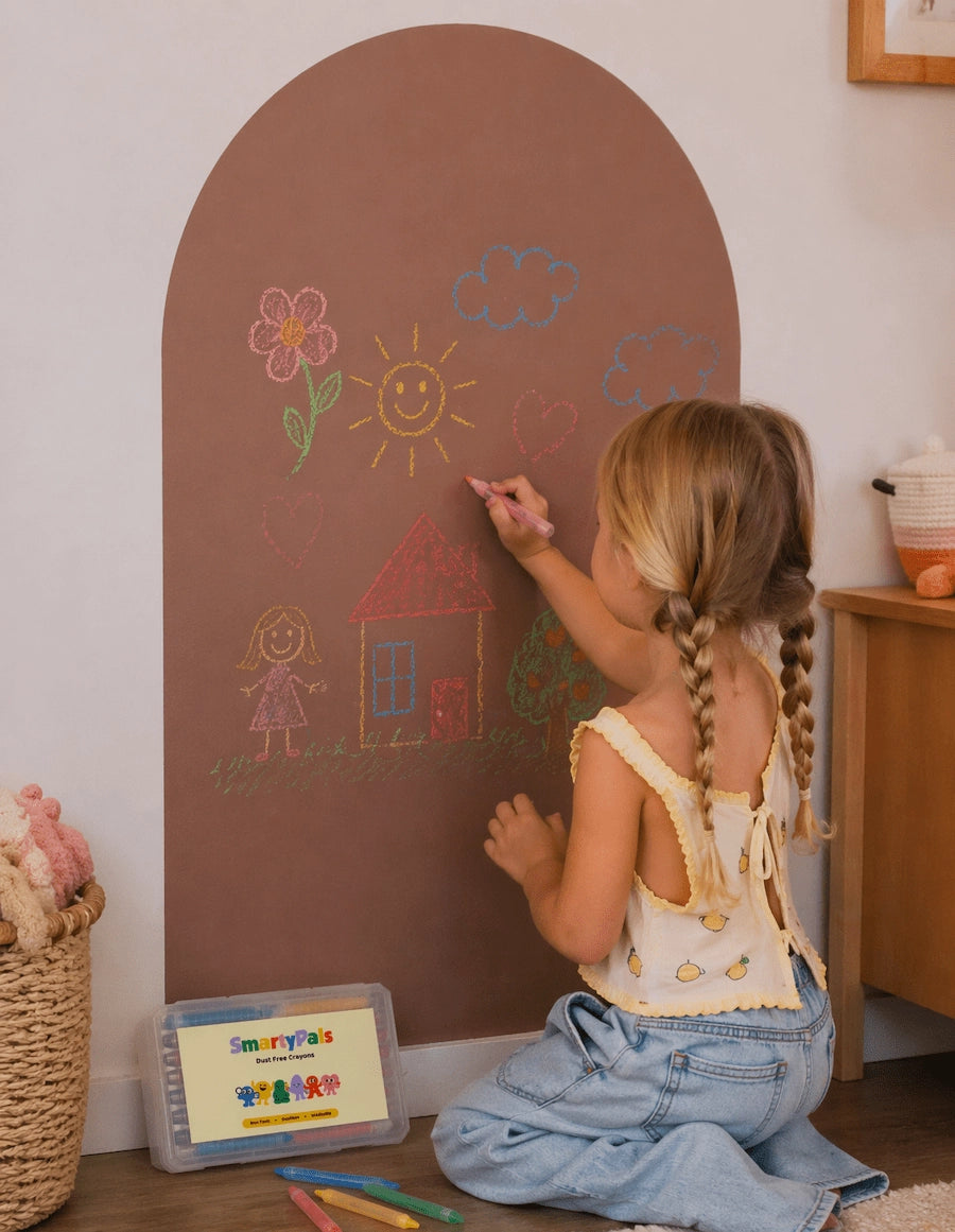 Dustless Chalk Crayon | 12 Pack Neon