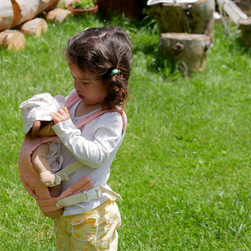 Dinkum Doll Quilted Carrier | Rose