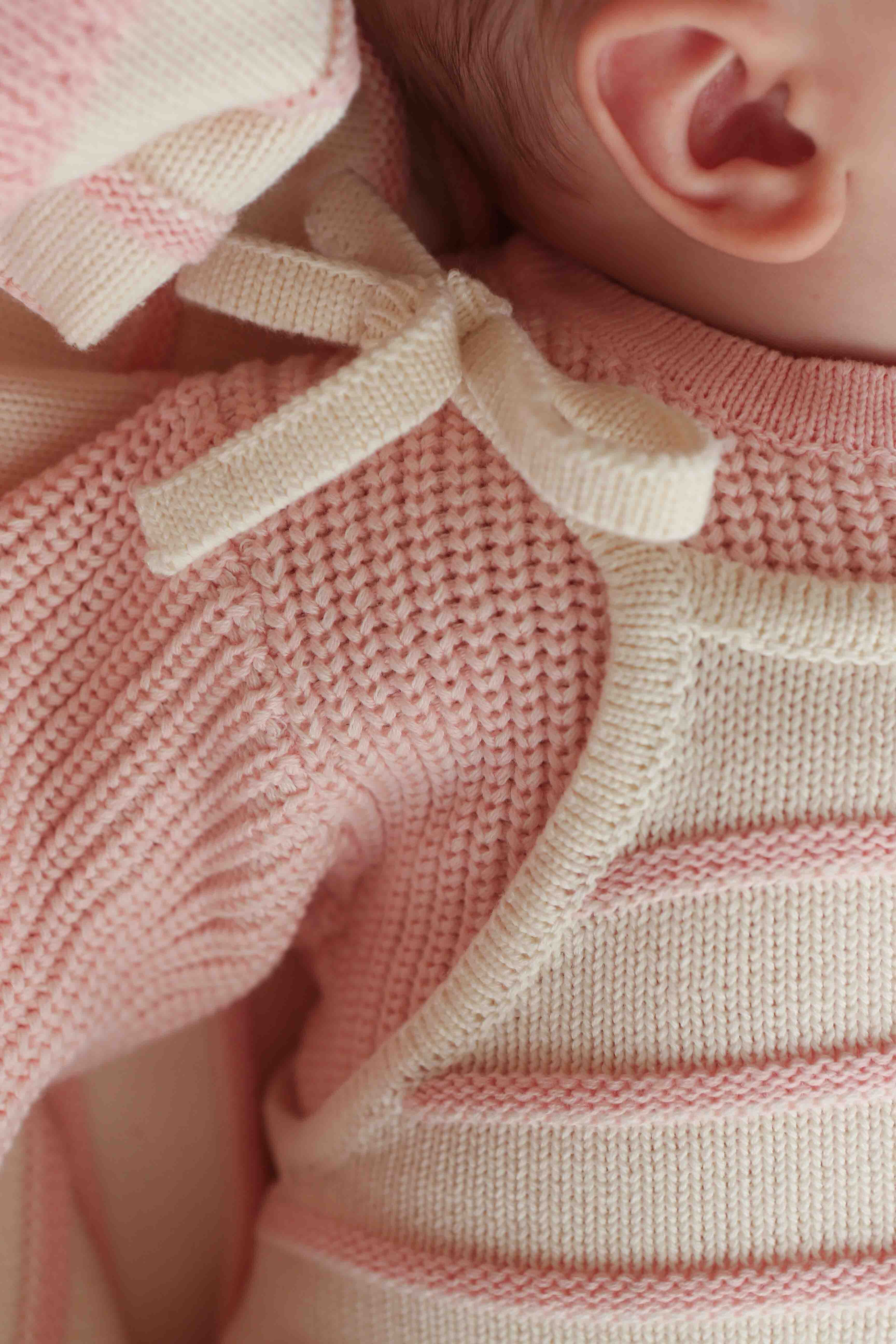 Raised Stripe Tie Romper | Sweetpea