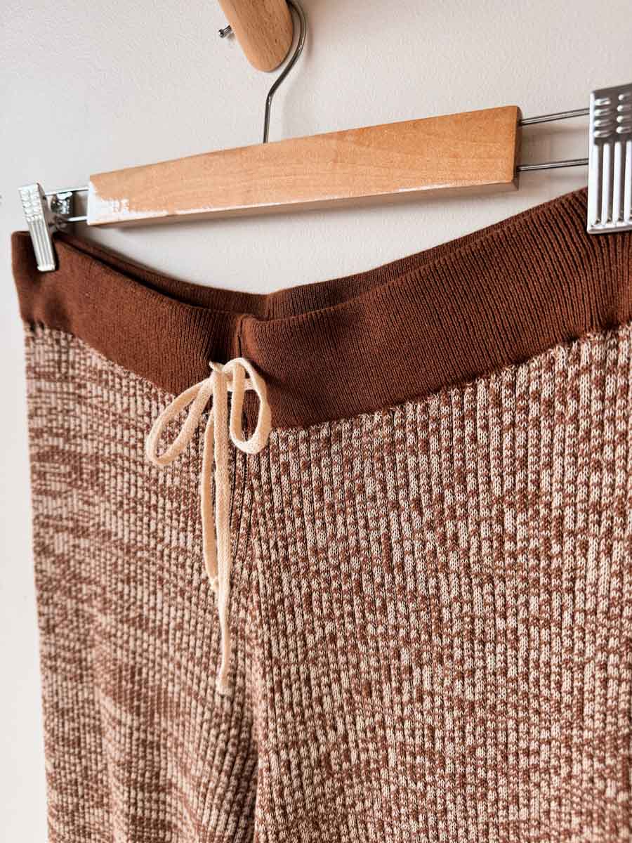 Women's Fine Rib Set | Chocolate