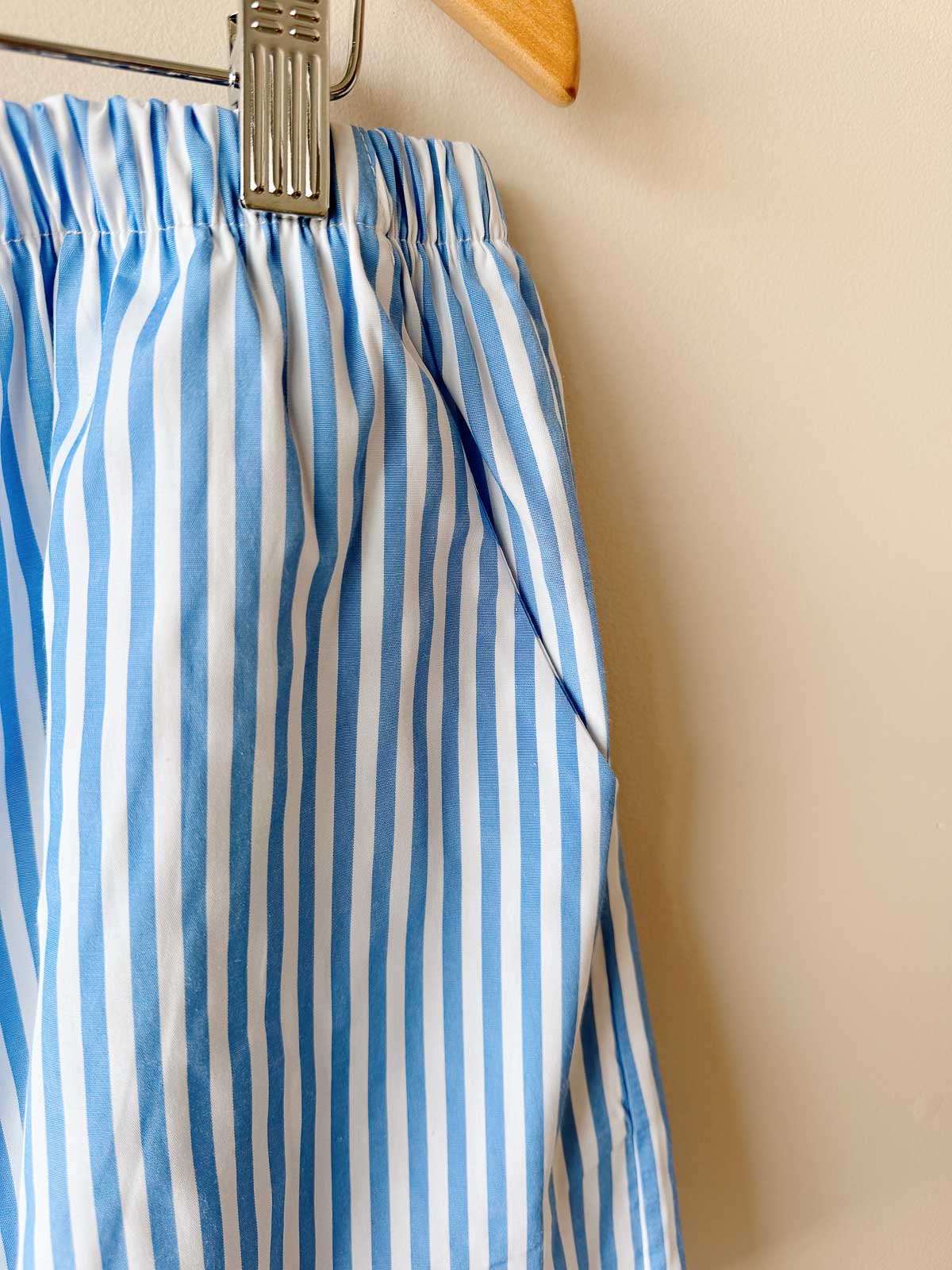 Women's Shorts | Blue White Stripe