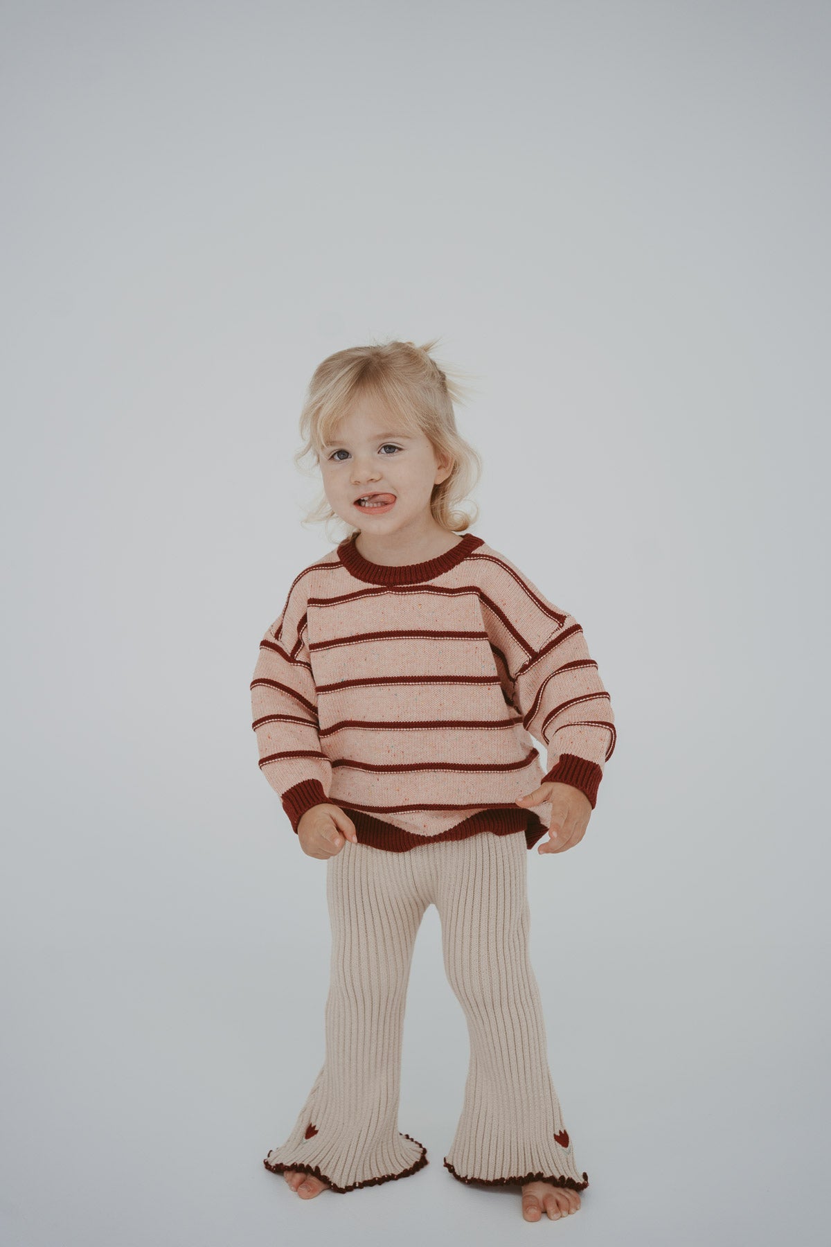 Raised Stripe Jumper | Sherbet Berry
