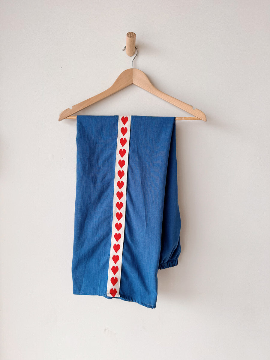 Women's Pants | Royal Blue/Heart Trim