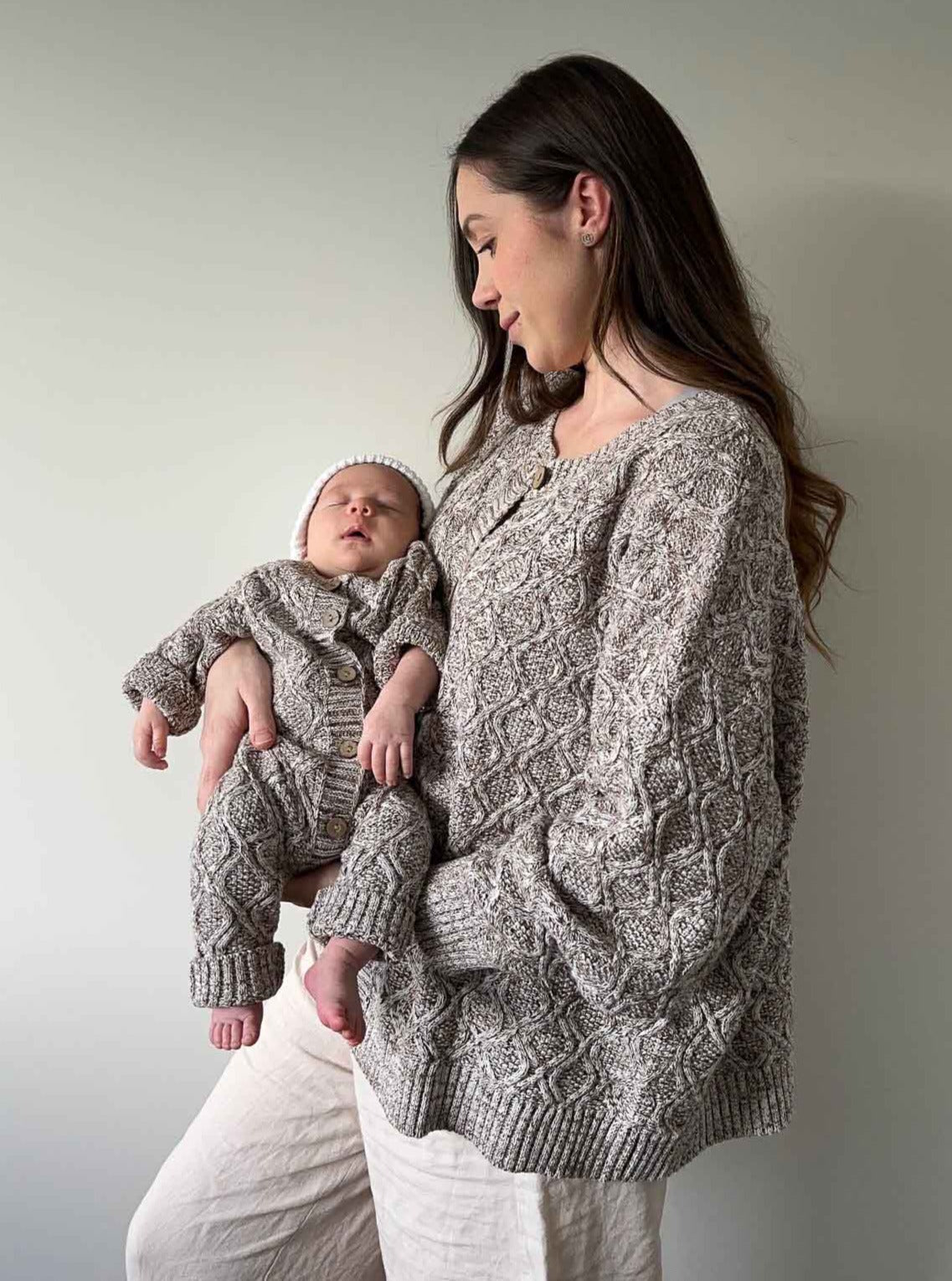 Adults Alex Knit Cardigan | Truffle