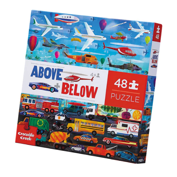 Above & Below Floor Puzzle 48 pc | Things that Go