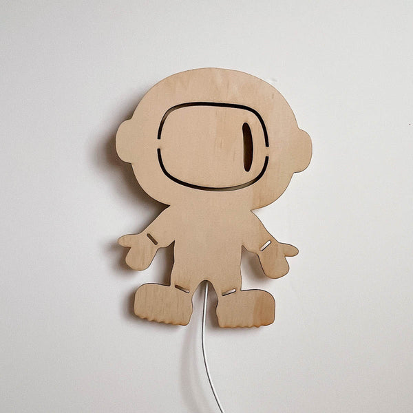 Wooden Night Light l Astronaunt