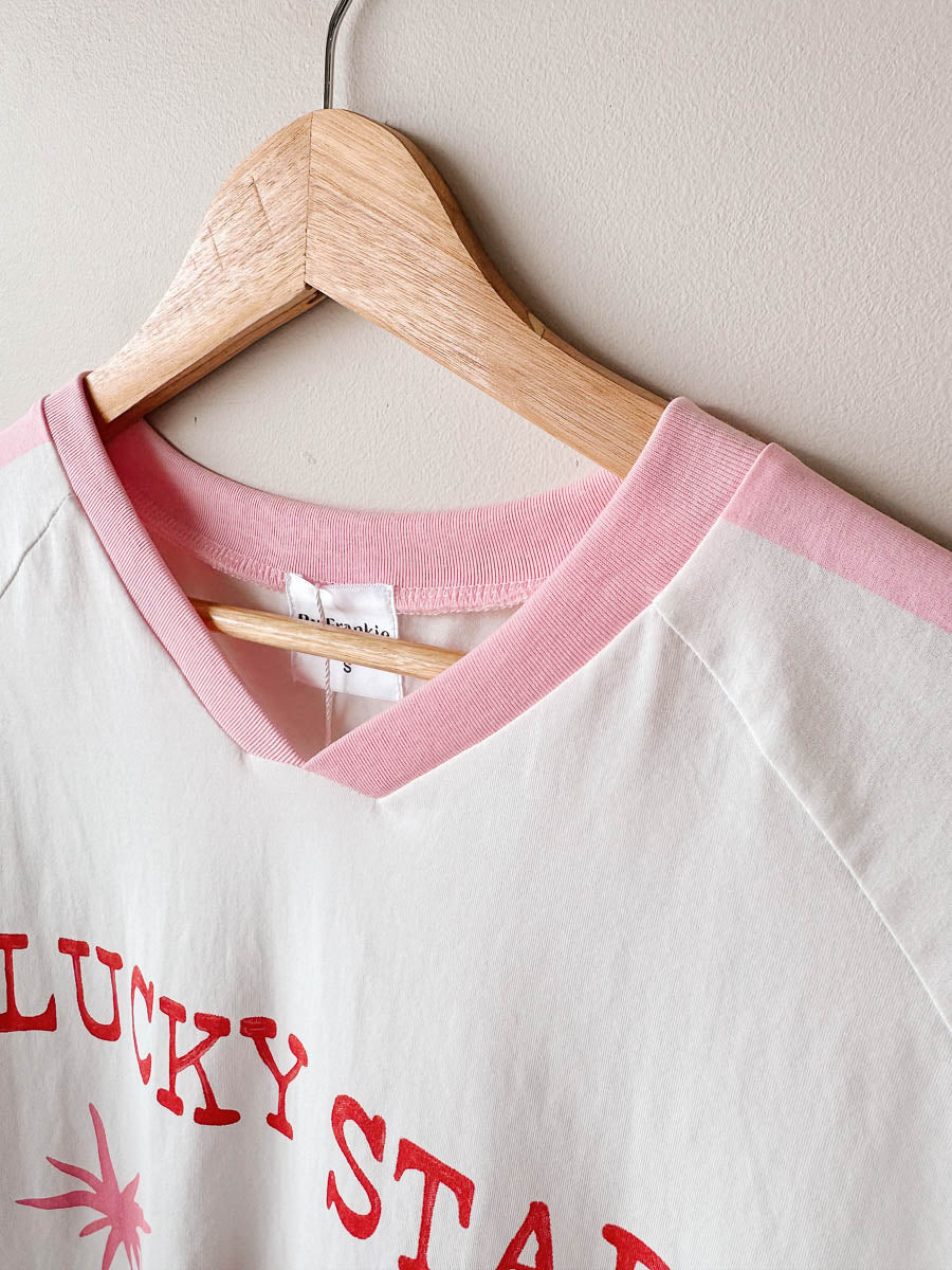 Womens SS Tee | Lucky Star White