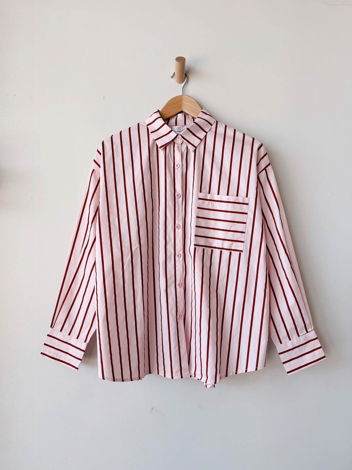 Women's Shirt | Pink/Burgundy Stripe