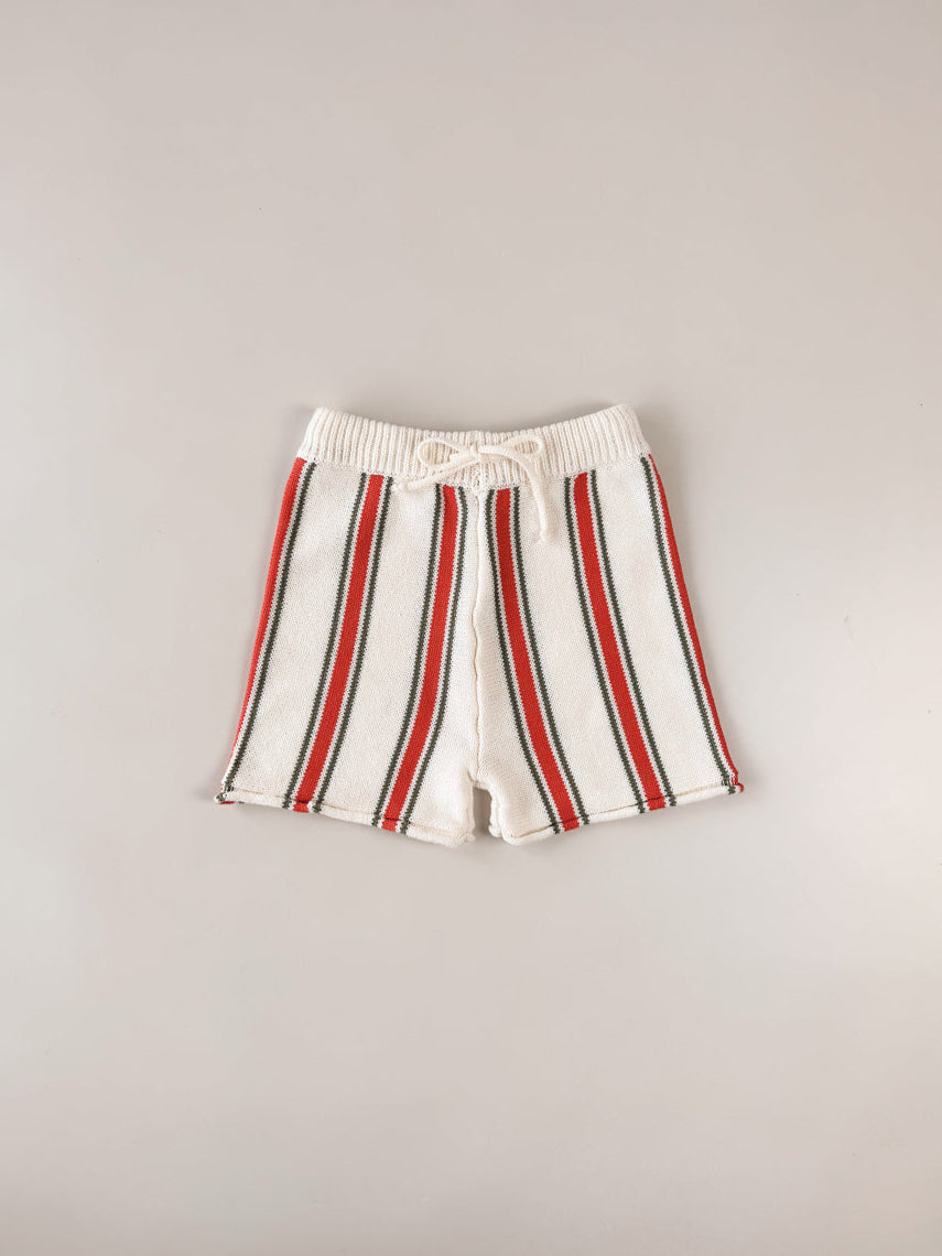 Retro Stripe Cotton Shorts ONLY