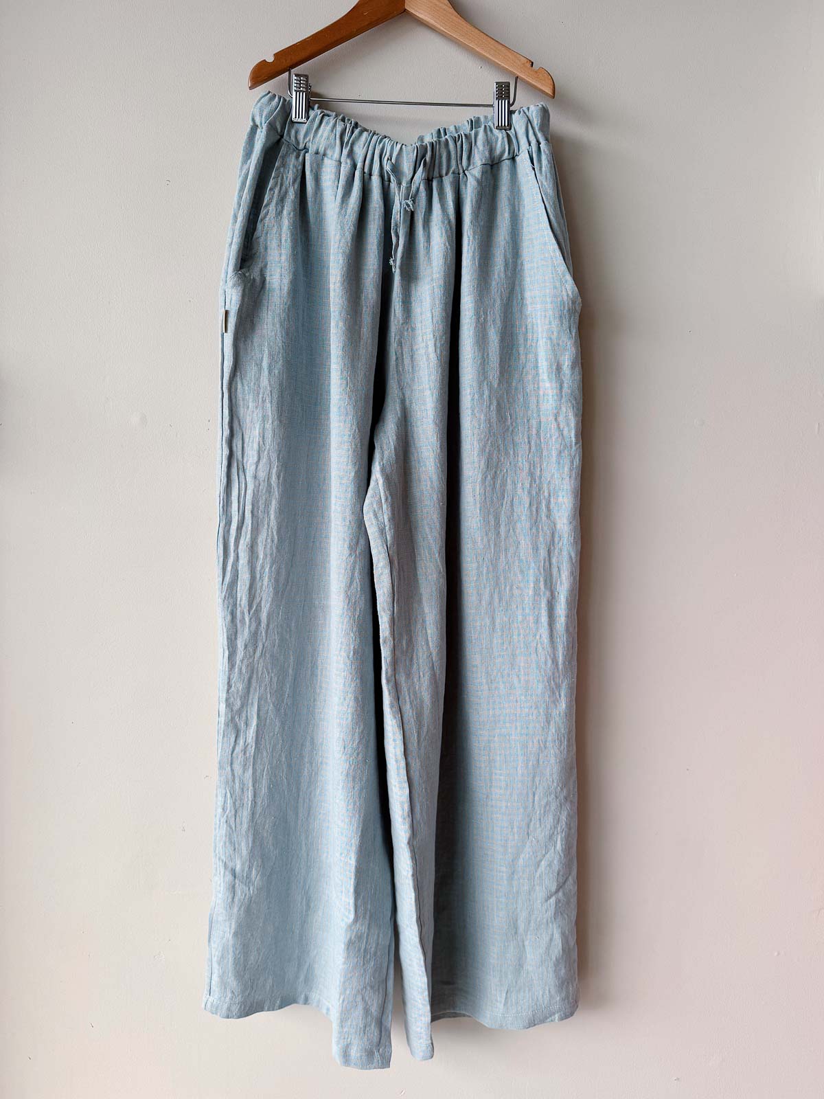 Bobbie| Women's Pants  | Seafoam Blue Check