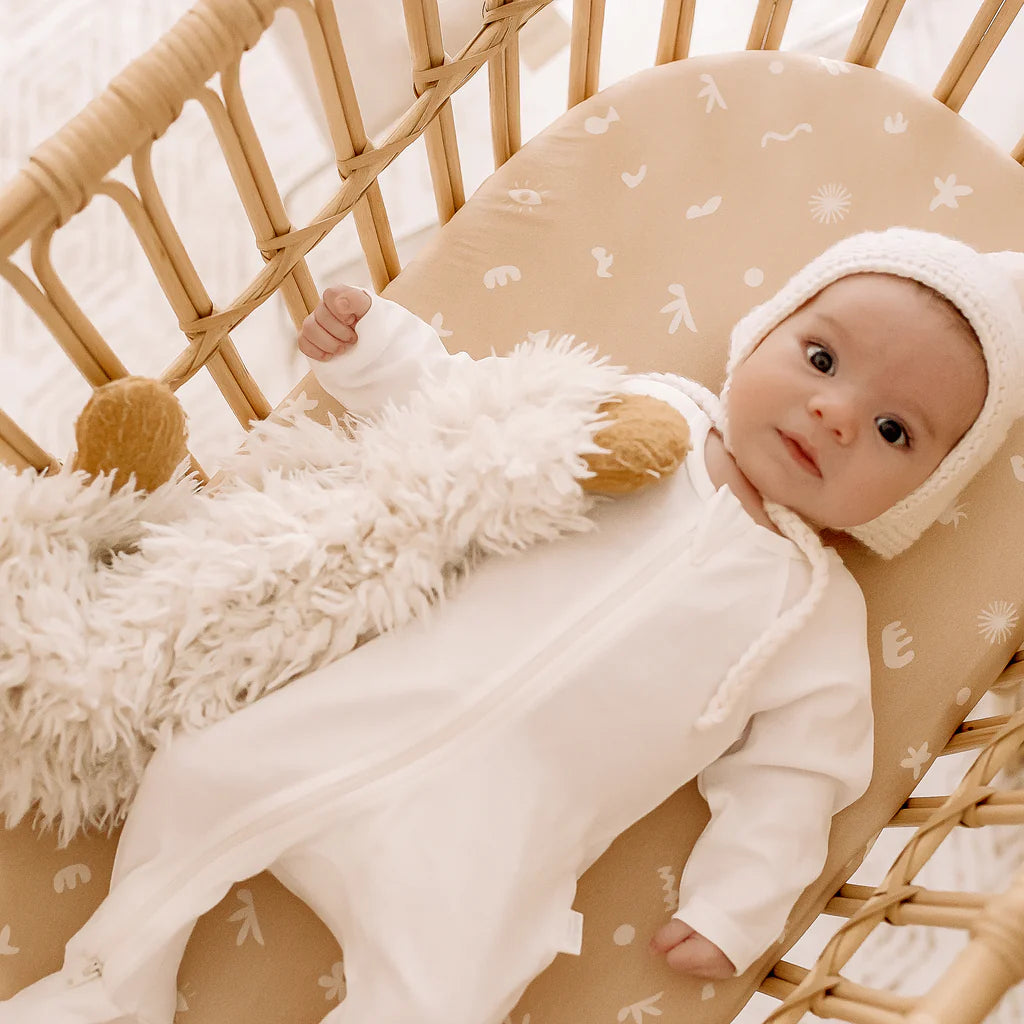 Fresco Organic Fitted Bassinet Sheet Change Pad Cover