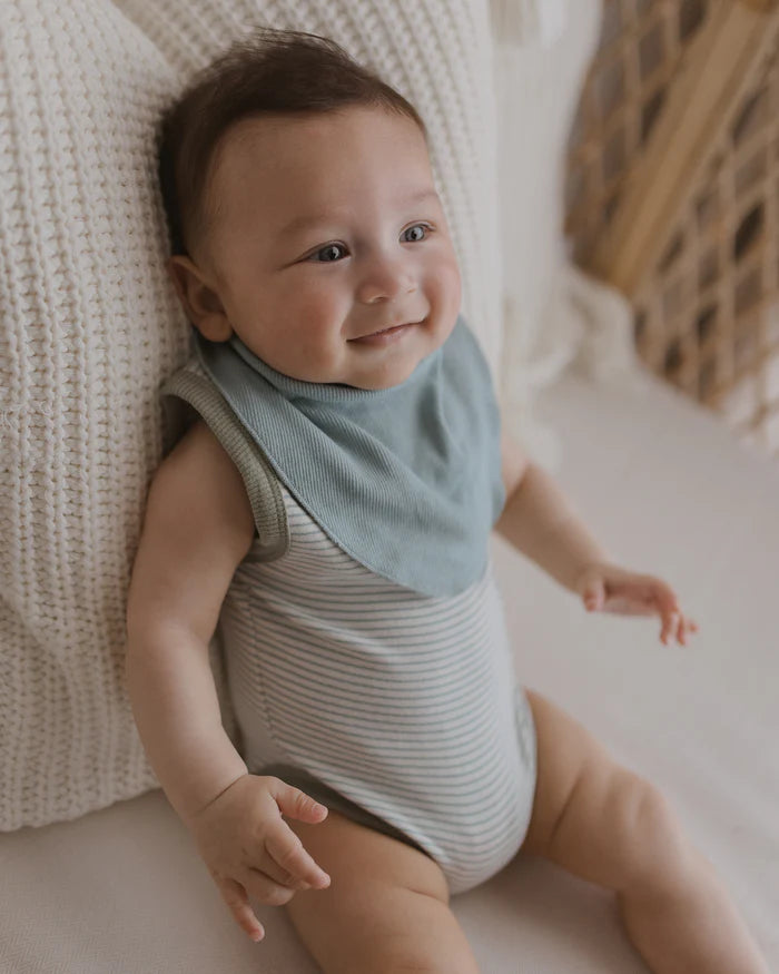 Baby Dribble Bib | Marine Blue
