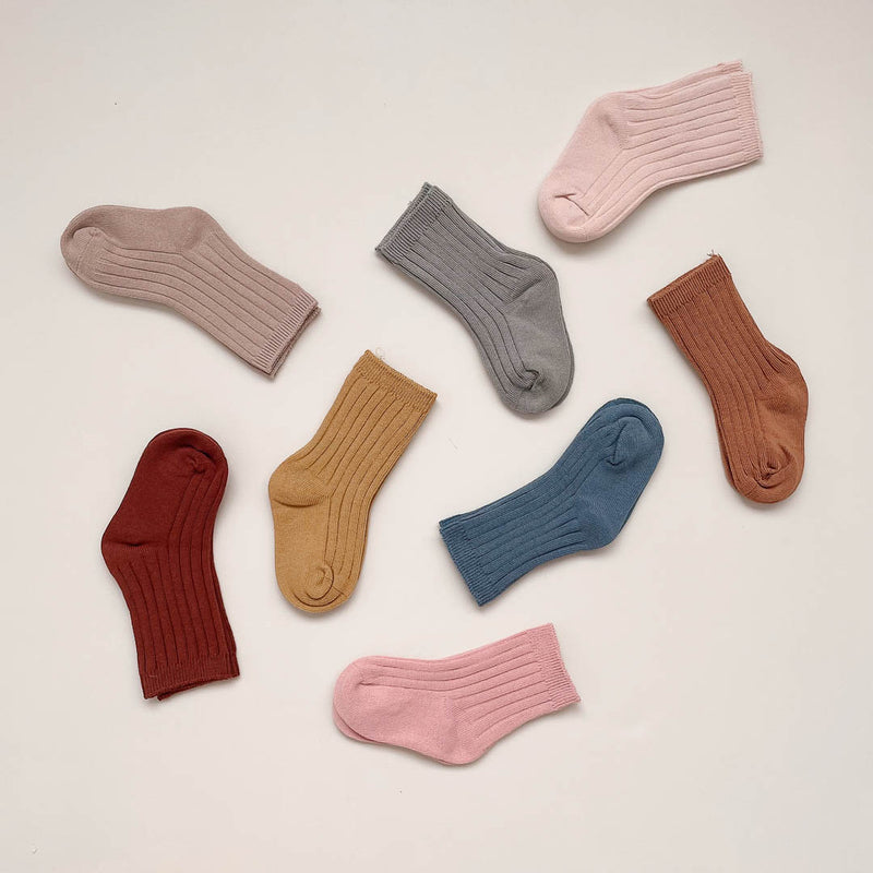 Basic Cotton Rib Socks