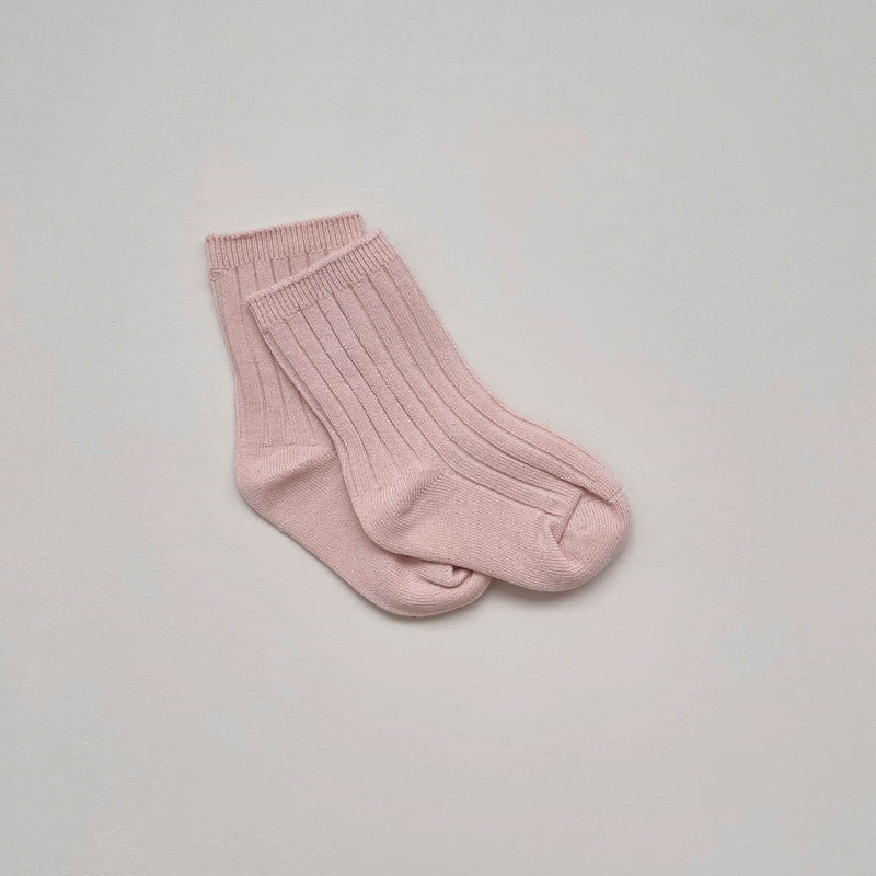 Basic Cotton Rib Socks