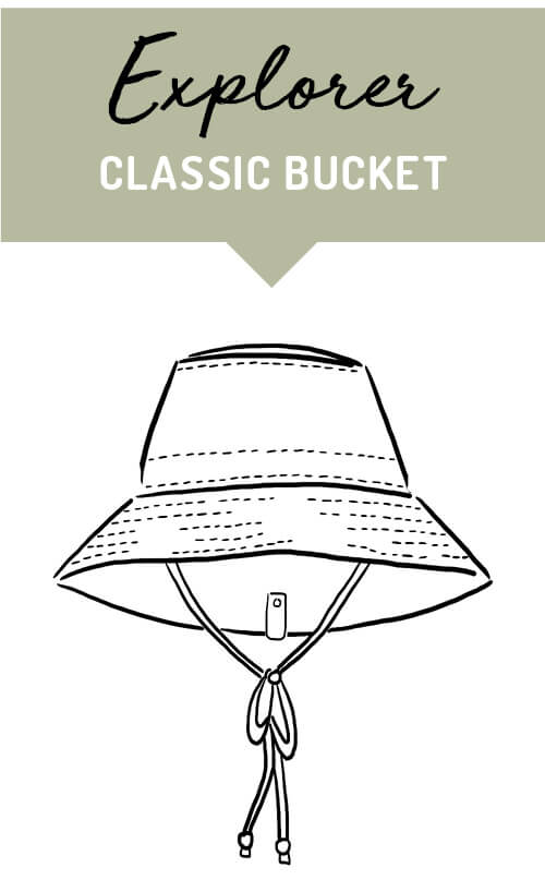 Explorer Classic Bucket Sun Hat | Charlie / Indigo