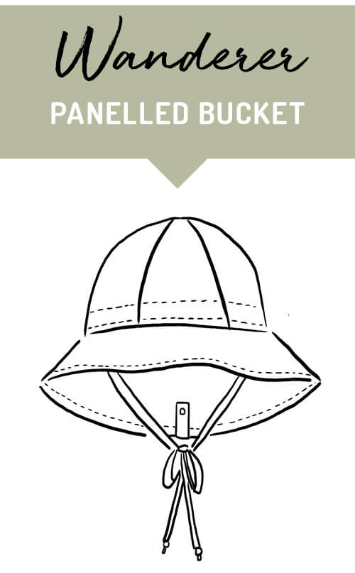 Wanderer Panelled Bucket Sun Hat | Ruby / Rosa