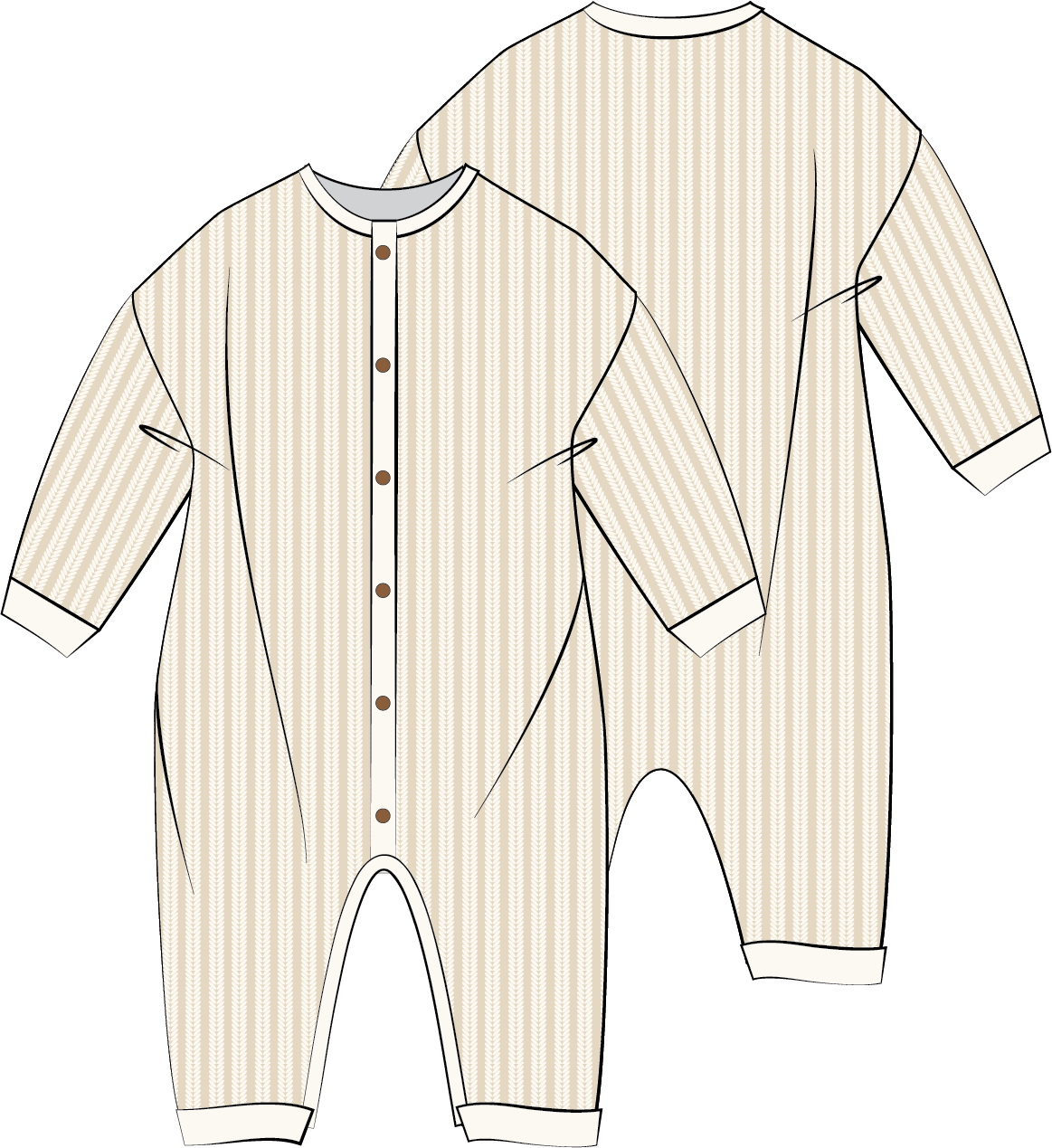 Chunky Full Romper | Oat