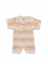 Billie Rib Romper | Peach