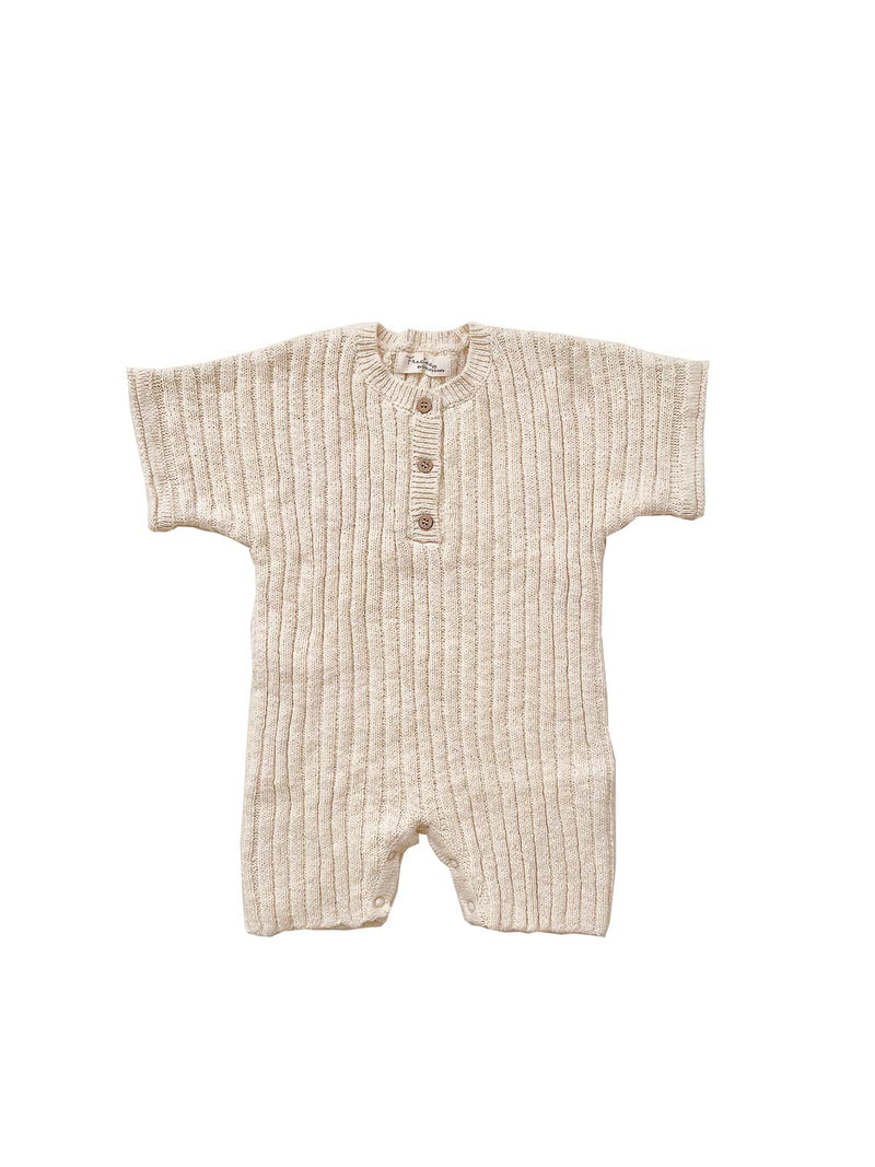 Billie Rib Romper | Buttercream