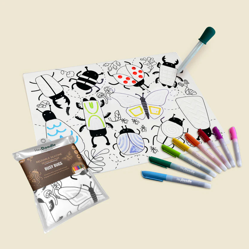 Sensory Doodle Mat | Busy Bugs