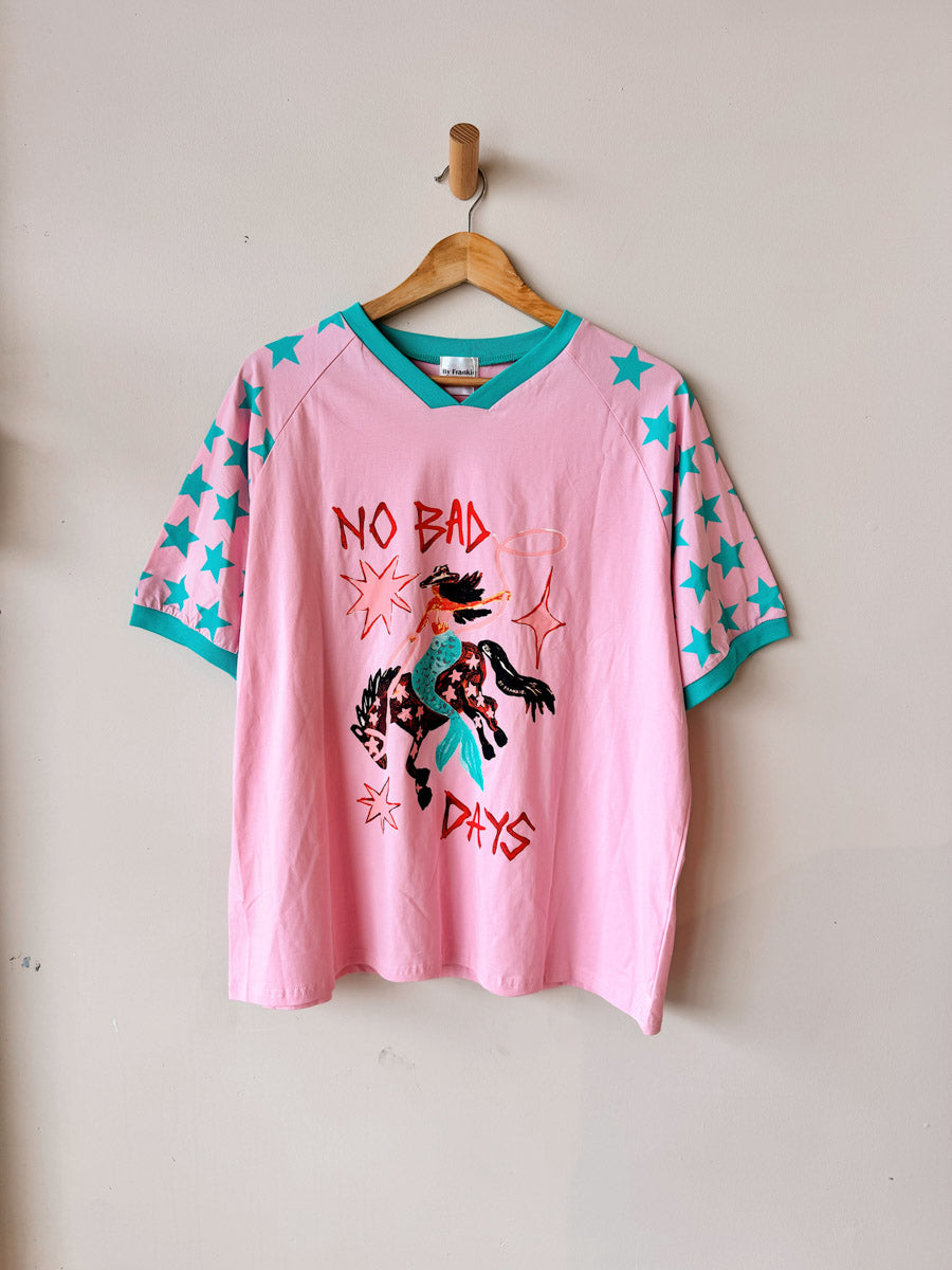 Womens SS Tee | No Bad Days Pink
