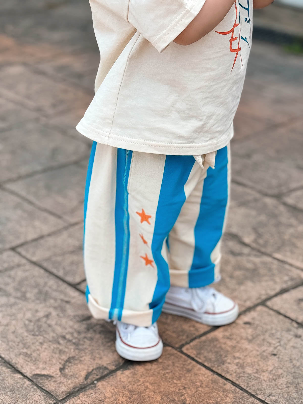 Carnival Stripe Culotte | Starfish Embroidery