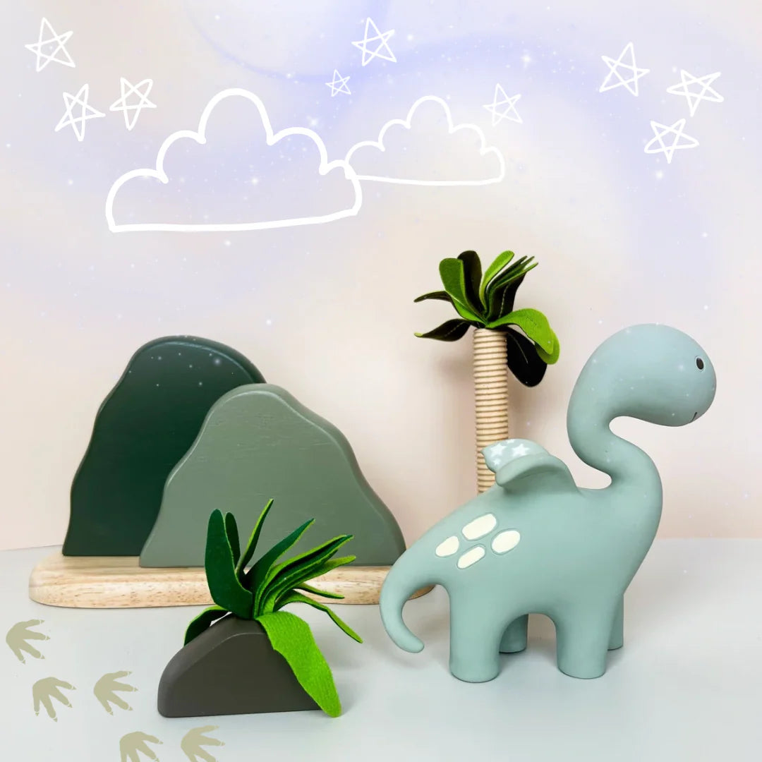 Diplo The Dino-Dragon Teether | Sage