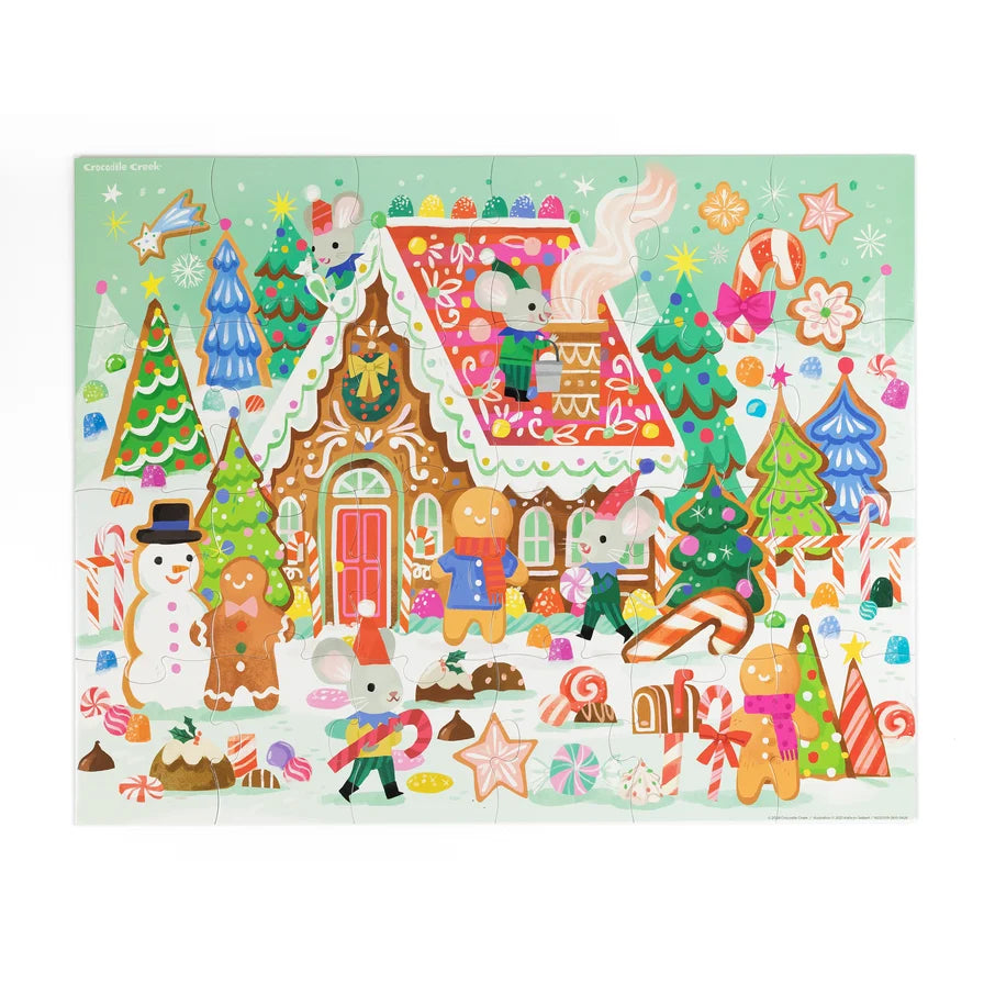 Classic Floor Puzzle 24 pc | Gingerbread House